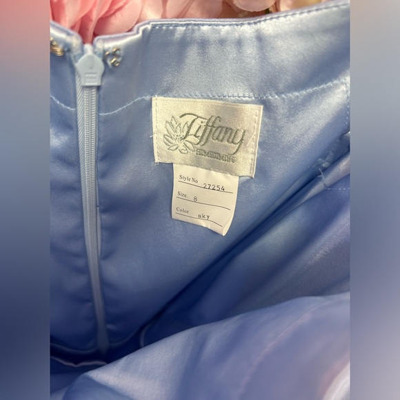 Tiffany Designs Homecoming 27254 Size 8 Sky Short dress - Picture 4 of 6